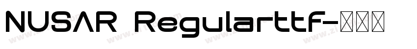 NUSAR Regularttf字体转换